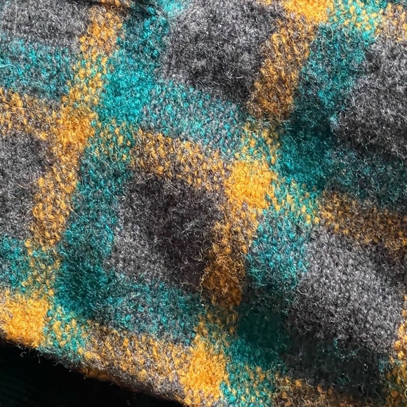 Rachel Zoe Hunter Green and Brown Plaid Wool-Blend Blazer Jacket Coat - Picture 8 of 10